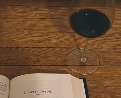 Book with Wine